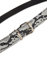 Thumbnail for your product : Black & Brown Black and Brown Lily Slim Snake Print Leather Jeans Belt