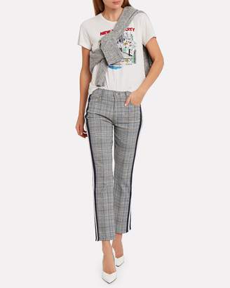 Mother The Insider Plaid Ankle Jeans