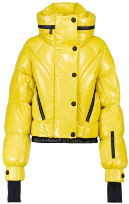 MONCLER GRENOBLE Plumel lacquered nylon down jacket