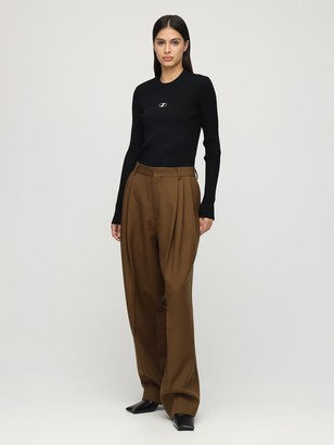 we11done Pleated Baggy Wool Pants