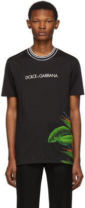 Dolce & Gabbana Black Bird of Paradise T-Shirt