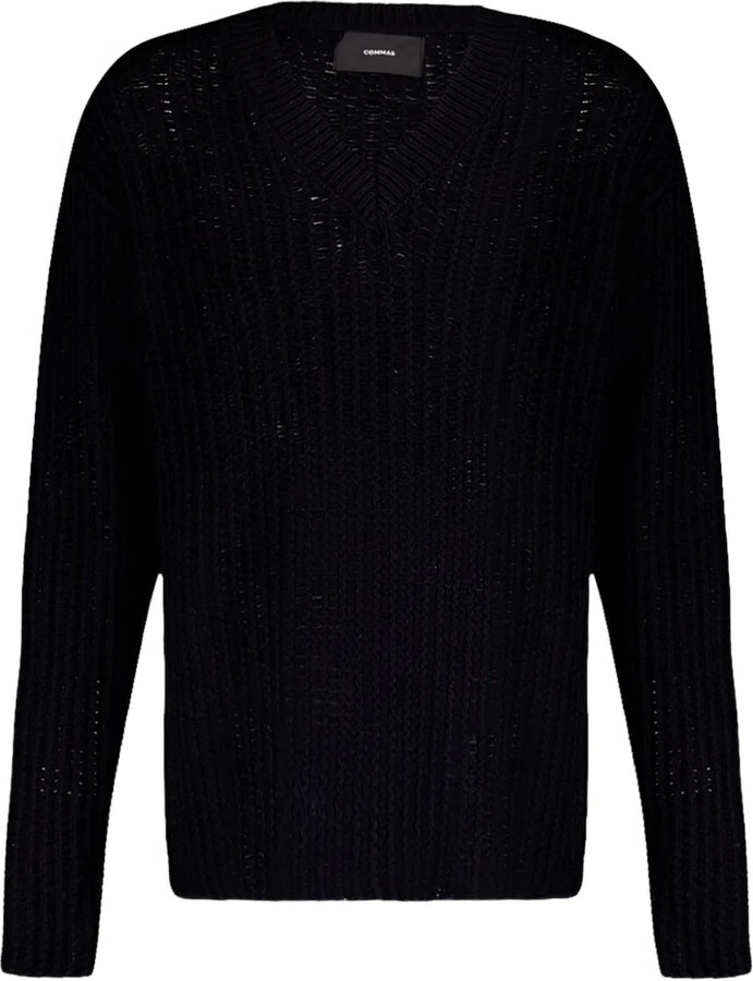 COMMAS V-neck knit sweater