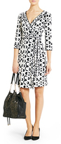 Thumbnail for your product : Diane von Furstenberg Banded Julian Silk Jersey Wrap Dress In Hex Maze Black
