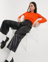 Thumbnail for your product : Polo Ralph Lauren round neck knit jumper in orange