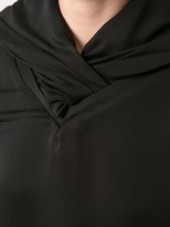 Thumbnail for your product : AKIRA NAKA Long Sleeve Draped Neck Blouse