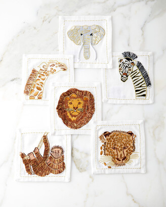 Kim Seybert Out of Africa Cocktail Napkins, Set of 6