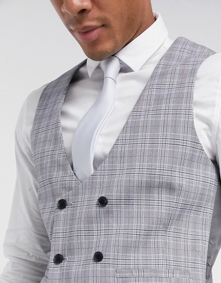Harry Brown slim fit double breasted suit vest