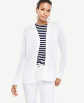 Thumbnail for your product : Ann Taylor Linen Blend Open Cardigan