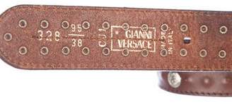 Versace Studded Leather Belt