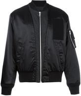 Thumbnail for your product : Maison Margiela asymmetric front bomber jacket