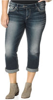 Thumbnail for your product : Silver Jeans Plus Size Tuesday Capri Jeans, Medium Wash