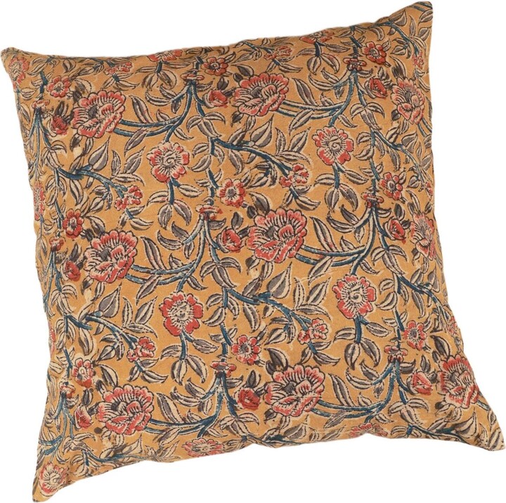 Ninéh Joyful Garden Kalamkari Handcrafted Pillow - Cover