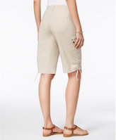 Thumbnail for your product : Style&Co. Style & Co Style & Co Petite Ruched-Hem Cargo Bermuda Shorts, Created for Macy's