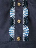 Thumbnail for your product : Peter Pilotto guipure trim crop top