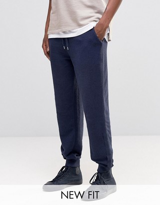 ASOS Standard Joggers In Reverse Loopback With Taping