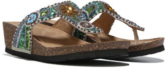 White Mountain Women's Bluejay Wedge Footbed Sandal