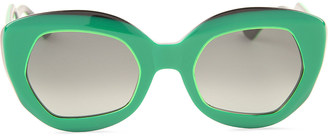 Marni Verde Fluo Angular Sunglasses - for Women
