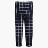 Thumbnail for your product : J.Crew Petite French girl slim crop pant in windowpane 365 crepe