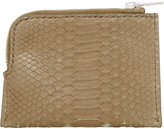 Thumbnail for your product : Rick Owens Small Quarter Zip Python Wallet