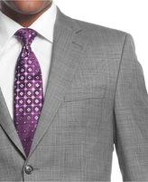 Thumbnail for your product : Donald Trump Donald J. Trump Black and White Tic Trim Fit Suit