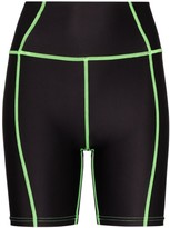 Thumbnail for your product : Danielle Guizio Two-Tone Cycling Shorts