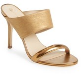 Thumbnail for your product : Trina Turk 'Larabee' Suede & Patent Leather Slide Sandal (Women)