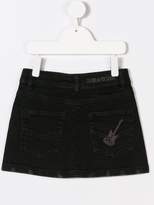 Thumbnail for your product : Zadig & Voltaire Kids metallic stripe denim skirt