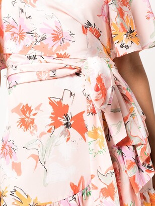 Tanya Taylor Anastasia floral-print wrap dress