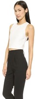 Thumbnail for your product : Alice + Olivia Pire Sleeveless Fitted Crop Top