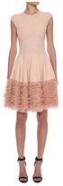 Thumbnail for your product : Alexander McQueen Tonal Lace Knit Ruffle Dress