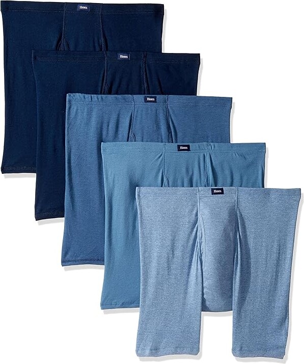Hanes Men's 5-Pack Assorted ComfortSoft Waistband Boxer Brief (5 Pack -  Blue Assorted) Men's Underwear - ShopStyle