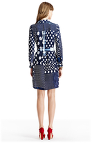 Thumbnail for your product : Diane von Furstenberg Prita Long Silk Shirt Dress
