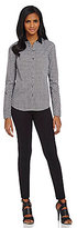 Thumbnail for your product : Jones New York Signature Geometric Print With Contrast Collar Shirt