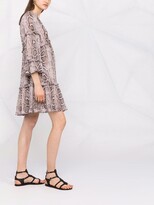 Thumbnail for your product : MICHAEL Michael Kors Snakeskin-Print Mini Dress
