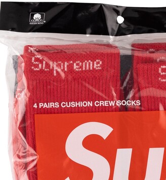 Supreme Logo Embroidered Socks
