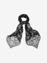 Thumbnail for your product : Alexander McQueen Silk Chiffon Animal Jewel Scarf