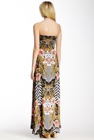 Thumbnail for your product : Sky Printed Strapless Maxi Dress