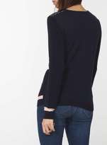 Thumbnail for your product : Navy and Pink Ottoman Stripe jumper
