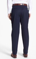 Thumbnail for your product : JB Britches Pleated Super 100s Worsted Wool Trousers