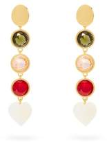 Thumbnail for your product : Lizzie Fortunato Nonna Gold Plated Crystal Earrings - Womens - Multi