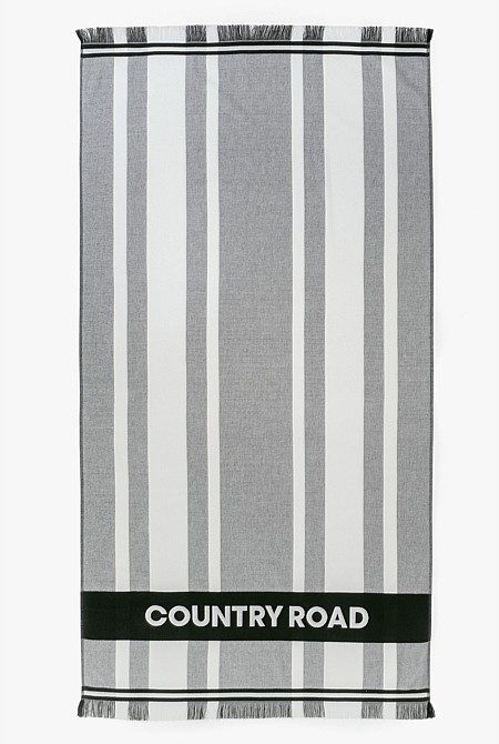 country road hooded towel