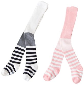 XUNYU 0-3T Baby Girls Striped Legging Pants Infant Toddler Tights Christmas Stocking 2Pairs