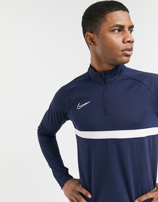 Nike Football Nike Soccer Academy drill quarter zip top in navy - ShopStyle  Activewear Shirts