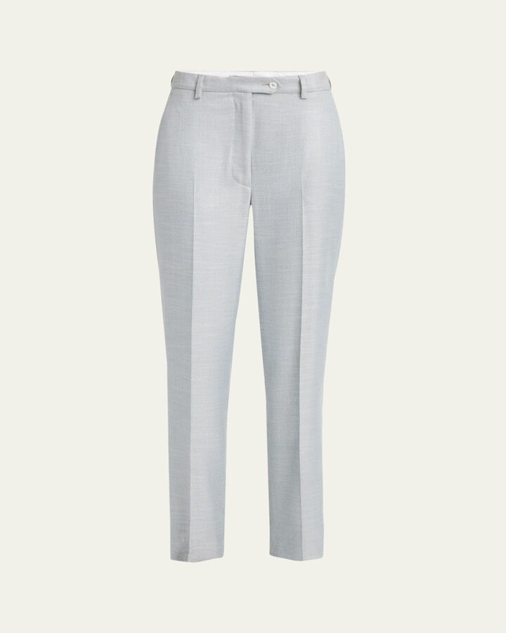Kiton Straight Leg Bamboo Trousers