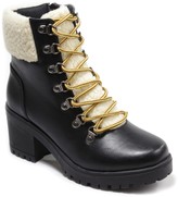 bitter faux shearling trim bootie