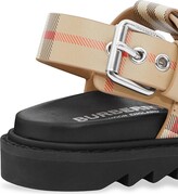 Thumbnail for your product : Burberry Leather Archive Check Sandals