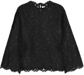 Thumbnail for your product : Valentino Lace and silk-organza top