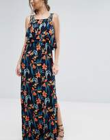 Thumbnail for your product : boohoo Tropical Print Maxi Dress With Strap Detail