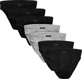 BRUBAKER 7-Pack Men's Underwear Briefs Classic Slip Underpants