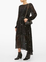 Thumbnail for your product : Preen Line Rosalba Floral-print Georgette Midi Dress - Black Multi